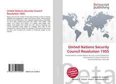 Capa do livro de United Nations Security Council Resolution 1955 