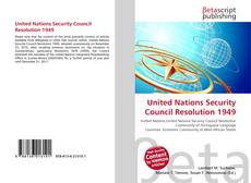 Capa do livro de United Nations Security Council Resolution 1949 