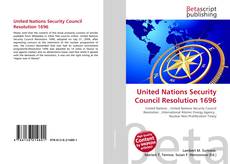 Copertina di United Nations Security Council Resolution 1696