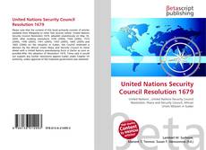 Copertina di United Nations Security Council Resolution 1679