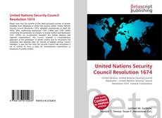 Portada del libro de United Nations Security Council Resolution 1674