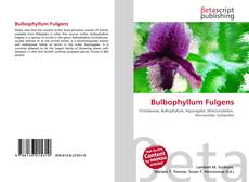 Portada del libro de Bulbophyllum Fulgens
