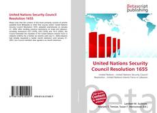 Portada del libro de United Nations Security Council Resolution 1655