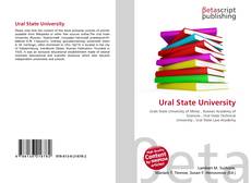 Buchcover von Ural State University