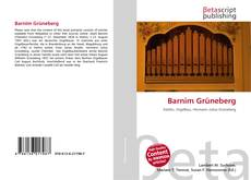 Bookcover of Barnim Grüneberg