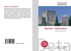 Bookcover of Barnim I. (Pommern)