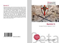 Bookcover of Barnim V.