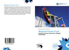 Buchcover von Marginal Factor Cost