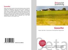 Portada del libro de Goxwiller