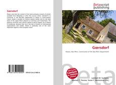 Capa do livro de Gœrsdorf 
