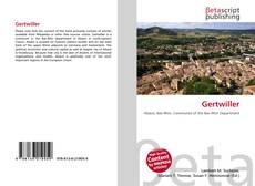 Buchcover von Gertwiller