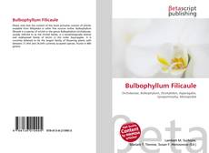 Buchcover von Bulbophyllum Filicaule