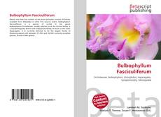 Buchcover von Bulbophyllum Fasciculiferum