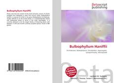 Bookcover of Bulbophyllum Haniffii