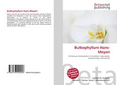 Bookcover of Bulbophyllum Hans-Meyeri