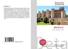 Barnim X. kitap kapağı