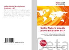Обложка United Nations Security Council Resolution 1487
