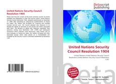 Обложка United Nations Security Council Resolution 1904