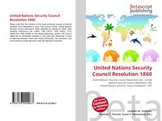 Capa do livro de United Nations Security Council Resolution 1860 