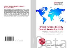 Couverture de United Nations Security Council Resolution 1979