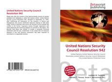 United Nations Security Council Resolution 942的封面
