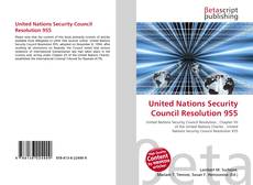 Capa do livro de United Nations Security Council Resolution 955 