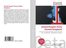 Bookcover of United People's Party (United Kingdom)