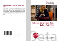 Capa do livro de National Gallery and Tate Gallery Act 1954 