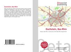 Portada del libro de Dachstein, Bas-Rhin