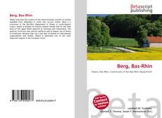 Buchcover von Berg, Bas-Rhin