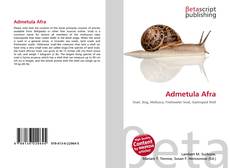 Admetula Afra kitap kapağı