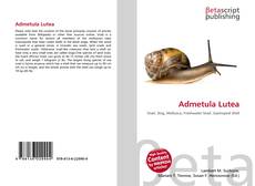 Capa do livro de Admetula Lutea 