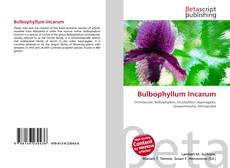 Bulbophyllum Incarum kitap kapağı