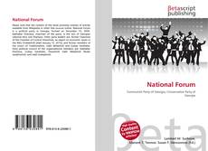 Couverture de National Forum