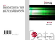Capa do livro de Amm 