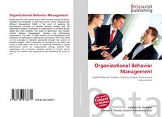 Organizational Behavior Management的封面