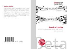 Buchcover von Sandra Studer