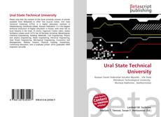 Buchcover von Ural State Technical University