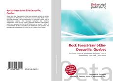 Buchcover von Rock Forest-Saint-Élie-Deauville, Quebec