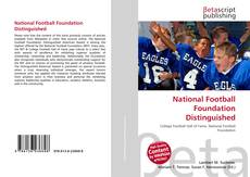 Bookcover of National Football Foundation Distinguished