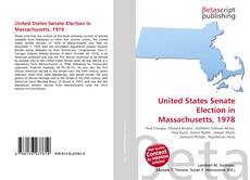 Couverture de United States Senate Election in Massachusetts, 1978