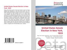 Capa do livro de United States Senate Election in New York, 1833 