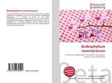 Portada del libro de Bulbophyllum Lorentzianum