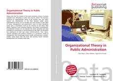 Capa do livro de Organizational Theory in Public Administration 