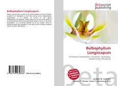 Portada del libro de Bulbophyllum Longiscapum