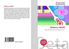 Capa do livro de Rebecca Wolff 