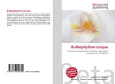 Capa do livro de Bulbophyllum Levyae 