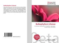 Portada del libro de Bulbophyllum Lilianae