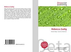 Portada del libro de Rebecca Zadig