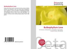 Portada del libro de Bulbophyllum Leve